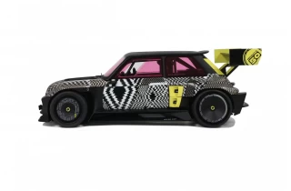 RENAULT 5 TURBO 3E BLACK MATTE 2022 OttO mobile 1:18 Resinemodell (Türen, Motorhaube... nicht zu öffnen!)